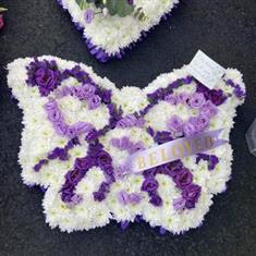 Butterfly funeral flowers